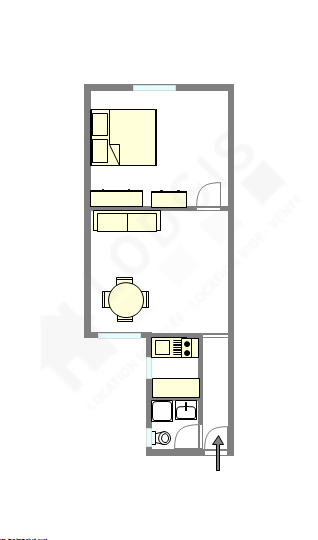 Appartement Paris 7° - Plan interactif