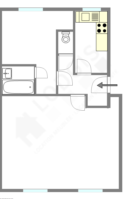 Apartamento París 6° - Plano interactivo