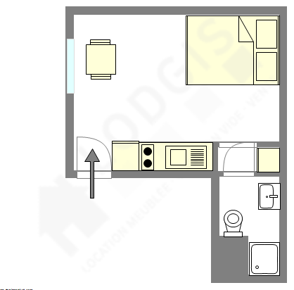 Apartamento París 11° - Plano interactivo