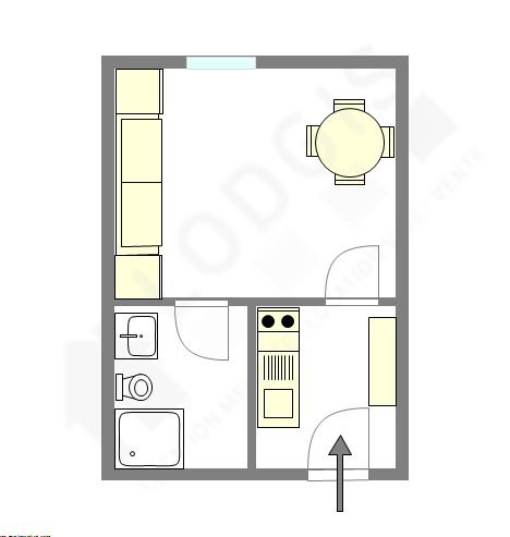 Appartement Paris 11° - Plan interactif
