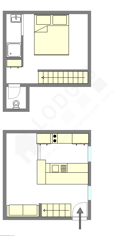 Appartement Paris 3° - Plan interactif