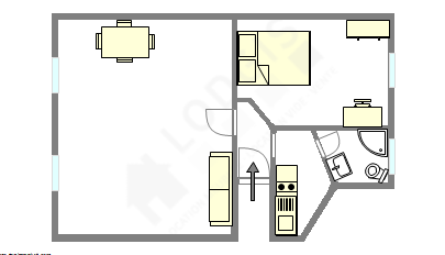 Appartement Paris 5° - Plan interactif