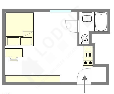 Appartement Paris 1° - Plan interactif