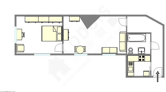 Apartamento París 11° - Plano interactivo