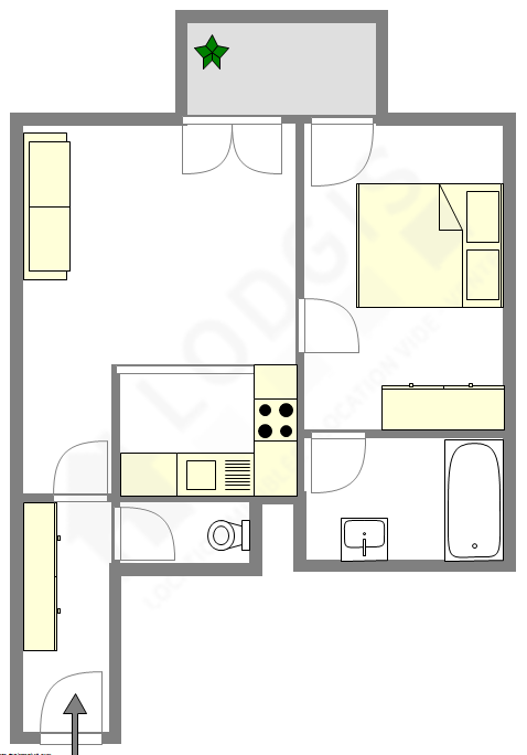 Appartement Haut de seine Nord - Plan interactif