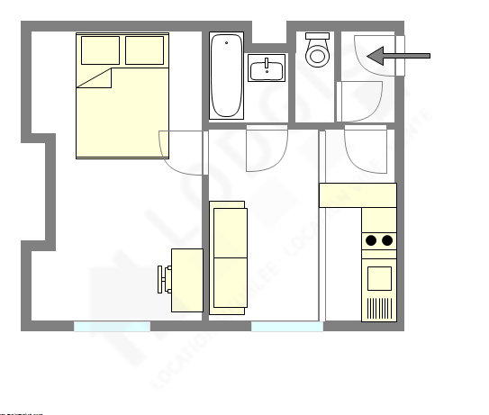Appartement Hauts de seine Sud - Plan interactif