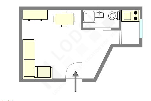 Appartement Paris 10° - Plan interactif