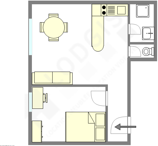 Apartamento Paris 12° - Plano interativo