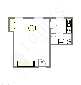 Apartamento París 8° - Plano interactivo