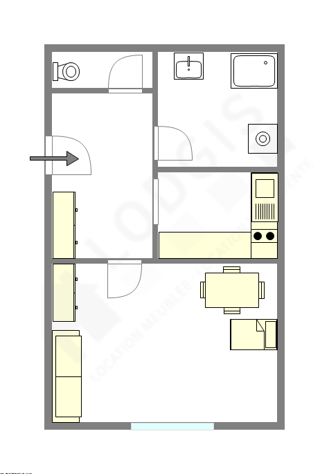 Appartement Paris 16° - Plan interactif