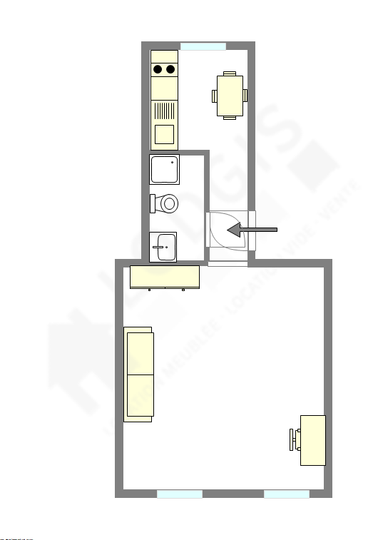 Appartement Paris 15° - Plan interactif