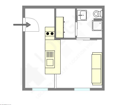 Appartement Paris 10° - Plan interactif