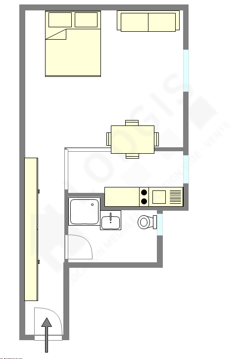 Appartement Paris 5° - Plan interactif