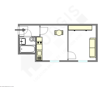 Apartamento París 8° - Plano interactivo