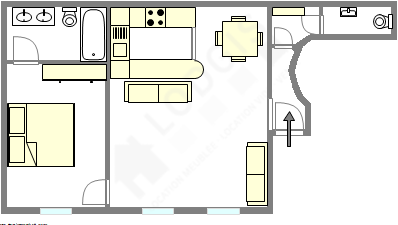 Apartamento París 5° - Plano interactivo