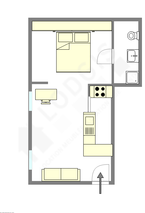 Appartement Paris 8° - Plan interactif