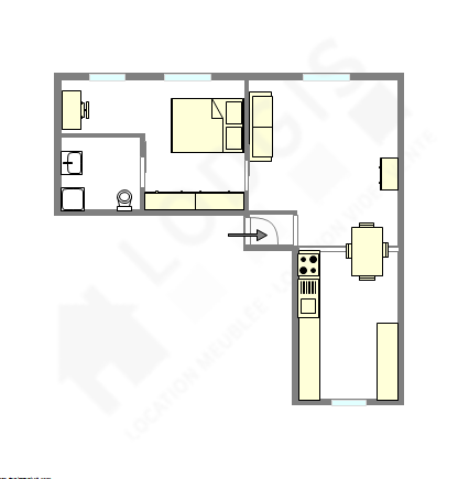 Appartement Paris 12° - Plan interactif