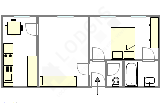 Apartment Paris 2° - Interactive plan