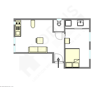 Apartamento París 5° - Plano interactivo