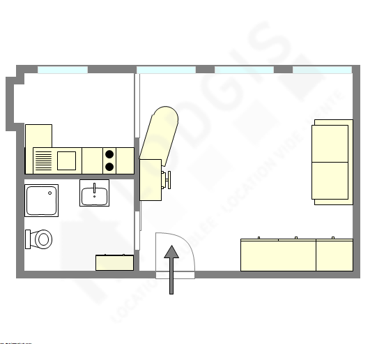 Apartamento París 17° - Plano interactivo
