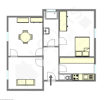 Appartement Hauts de seine Sud - Plan interactif