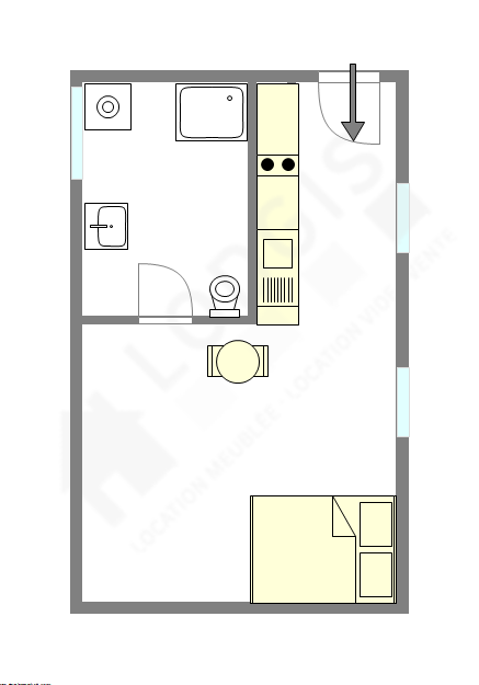 Apartamento Paris 2° - Plano interativo