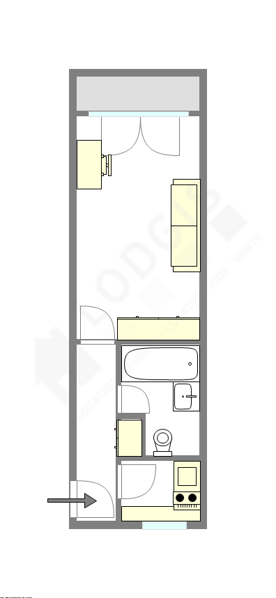 Appartement Paris 11° - Plan interactif
