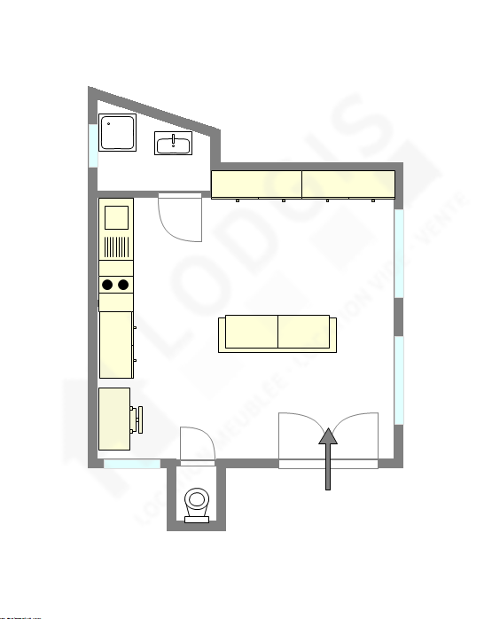 Appartement Paris 9° - Plan interactif