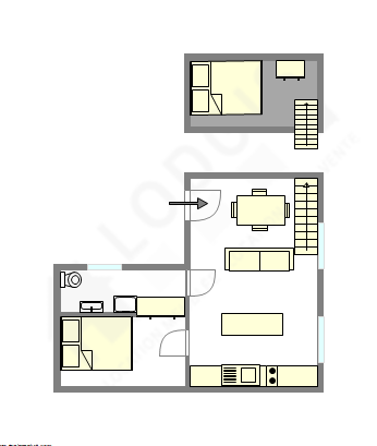Appartement Paris 5° - Plan interactif