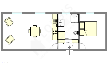 Appartement Paris 18° - Plan interactif