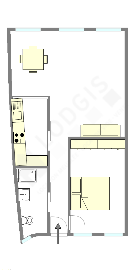 Appartement Paris 3° - Plan interactif