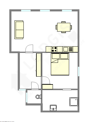 Apartamento París 6° - Plano interactivo