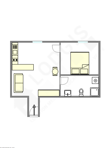 Appartement Paris 3° - Plan interactif