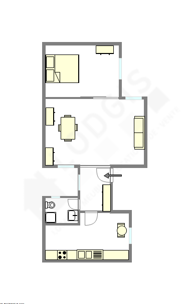 Apartamento París 17° - Plano interactivo