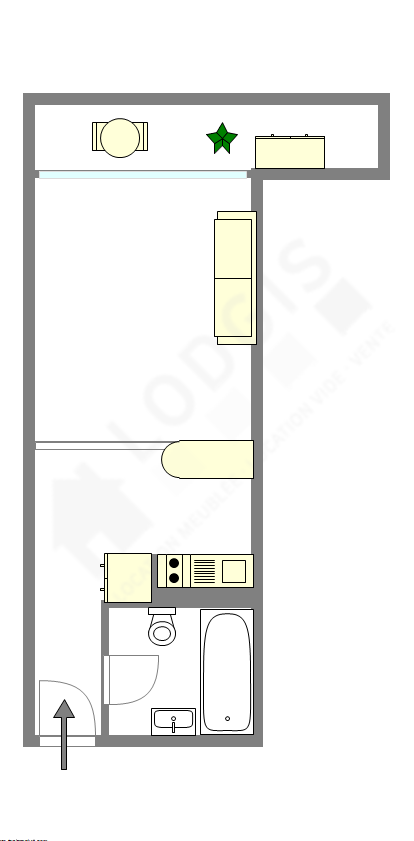 Appartement Paris 11° - Plan interactif