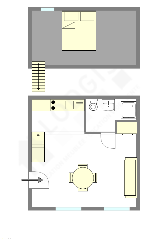 Appartement Paris 10° - Plan interactif