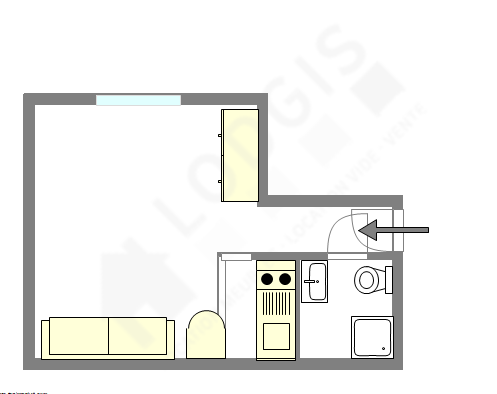 Appartement Paris 5° - Plan interactif