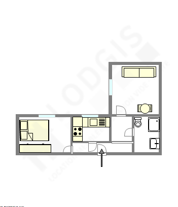Appartement Paris 9° - Plan interactif
