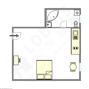 Apartamento París 9° - Plano interactivo