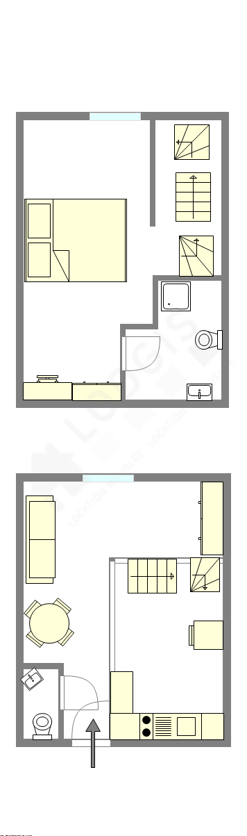 Appartement Paris 6° - Plan interactif
