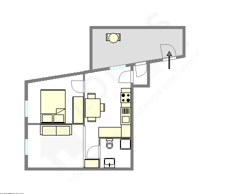 Apartamento Paris 4° - Plano interativo