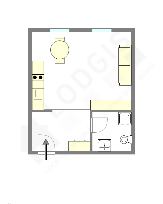 Appartement Paris 6° - Plan interactif