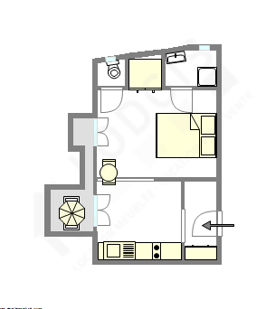 Appartement Paris 10° - Plan interactif