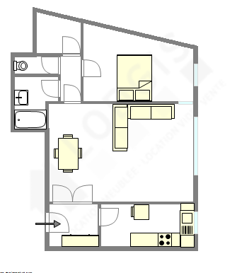 Apartamento Haut de seine Nord - Plano interativo