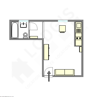 Appartement Paris 5° - Plan interactif