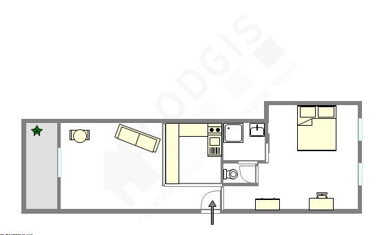 Apartamento Paris 2° - Plano interativo