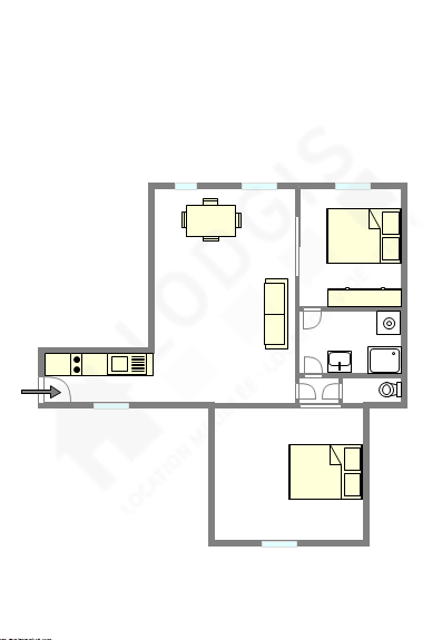 Appartement Paris 4° - Plan interactif