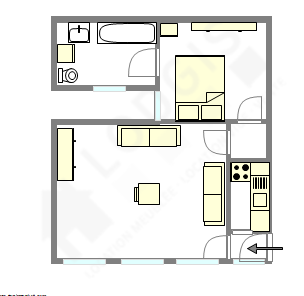 Appartement Paris 16° - Plan interactif