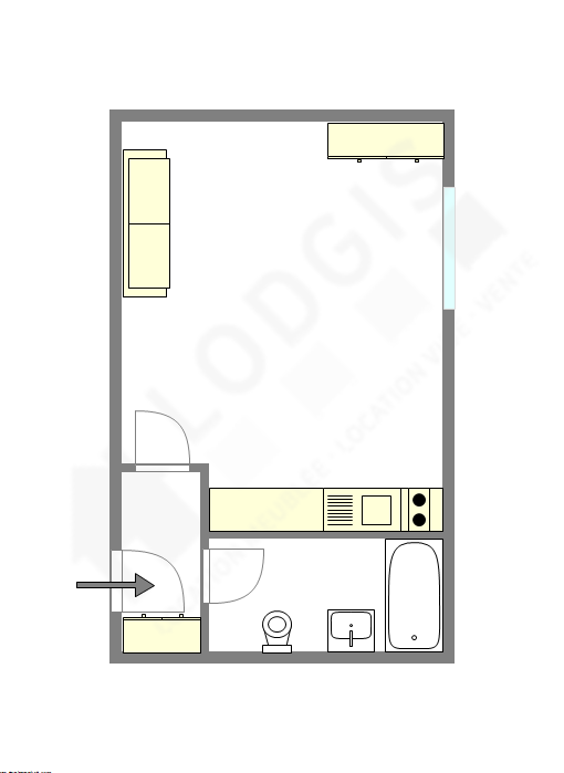 Appartement Paris 11° - Plan interactif