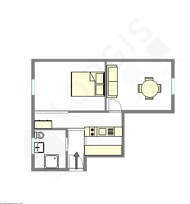 Apartment Paris 18° - Interactive plan